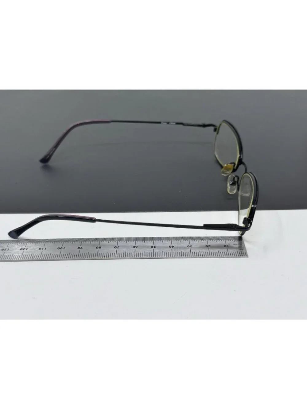 NICOLE MILLER BOW Ebony BLACK EYEGLASSES GLASSES METAL FRAME 49 [] 19 135